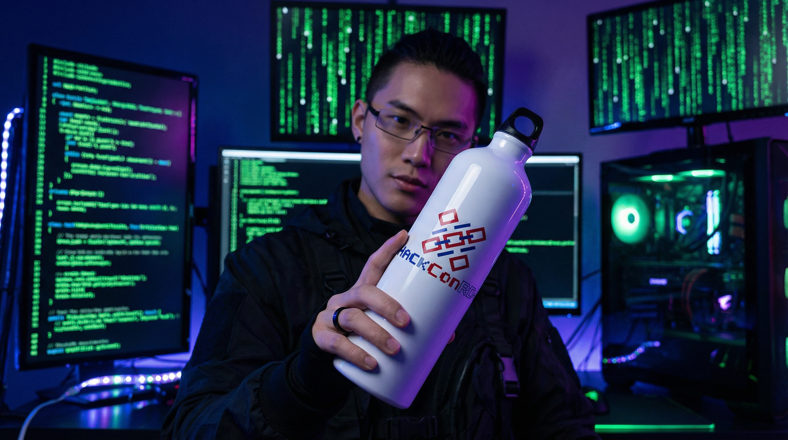 Termo HackconRD - Blanco