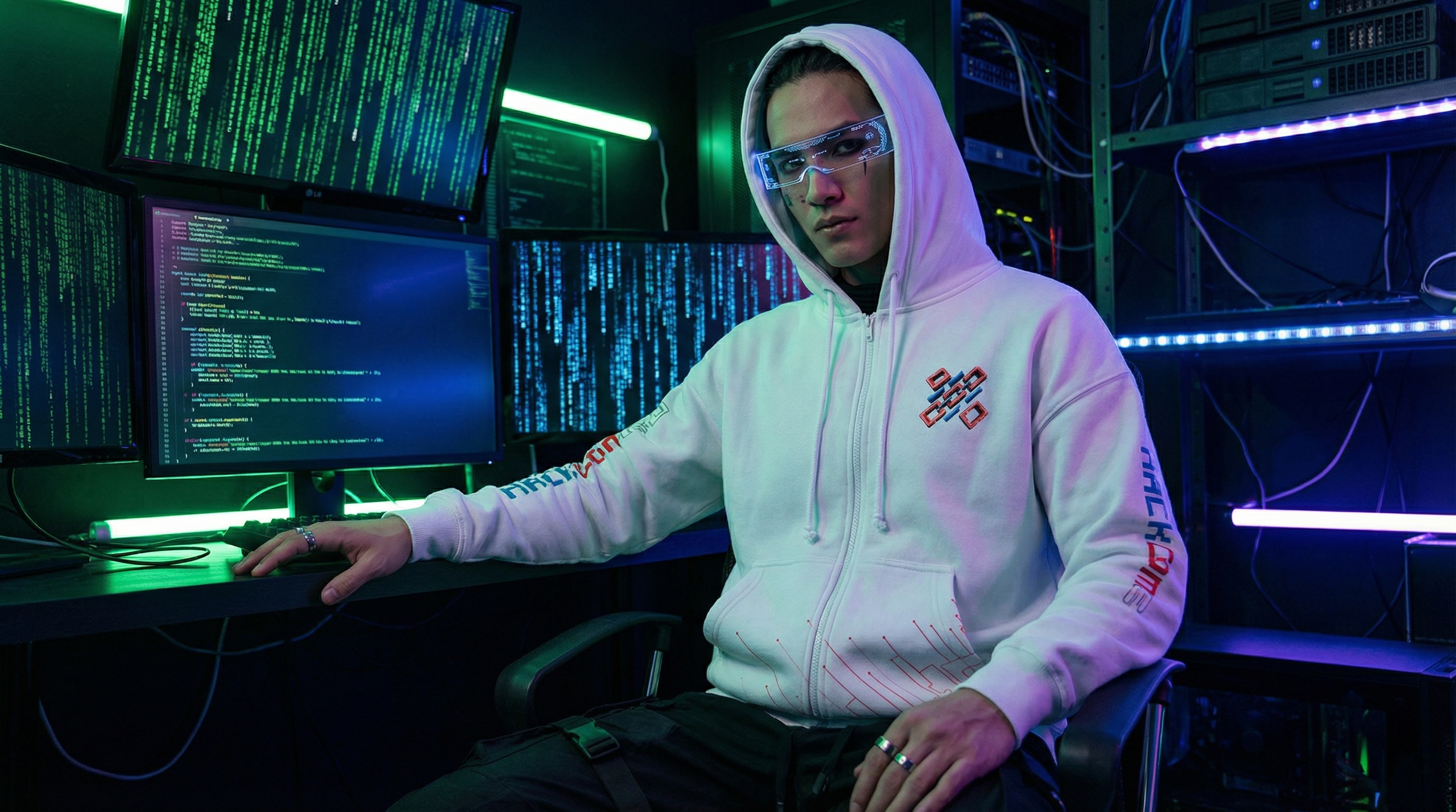 Hoodie HackconRD Tienda - Blanco