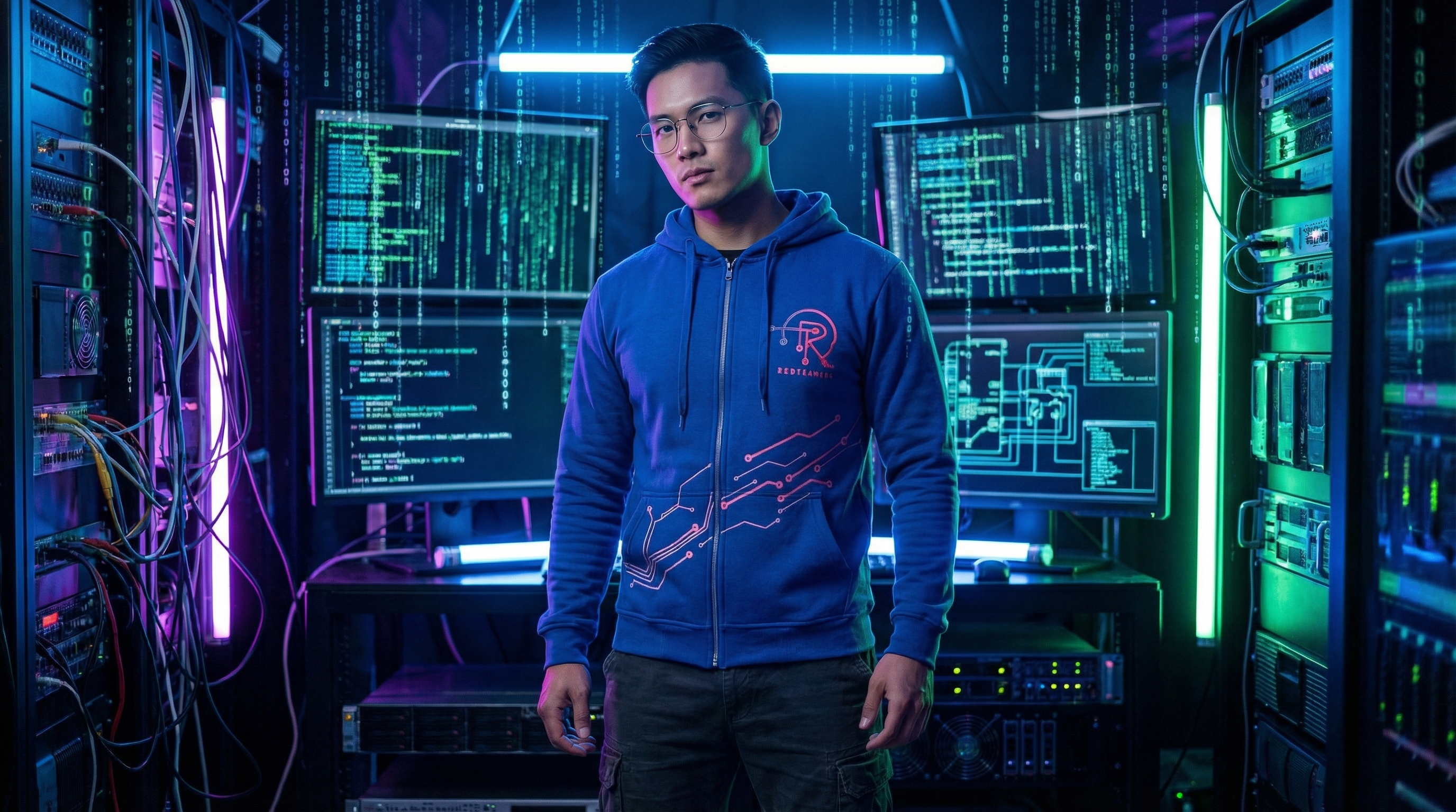 Hoodie REDTEAMRD Tienda - Azul Royal